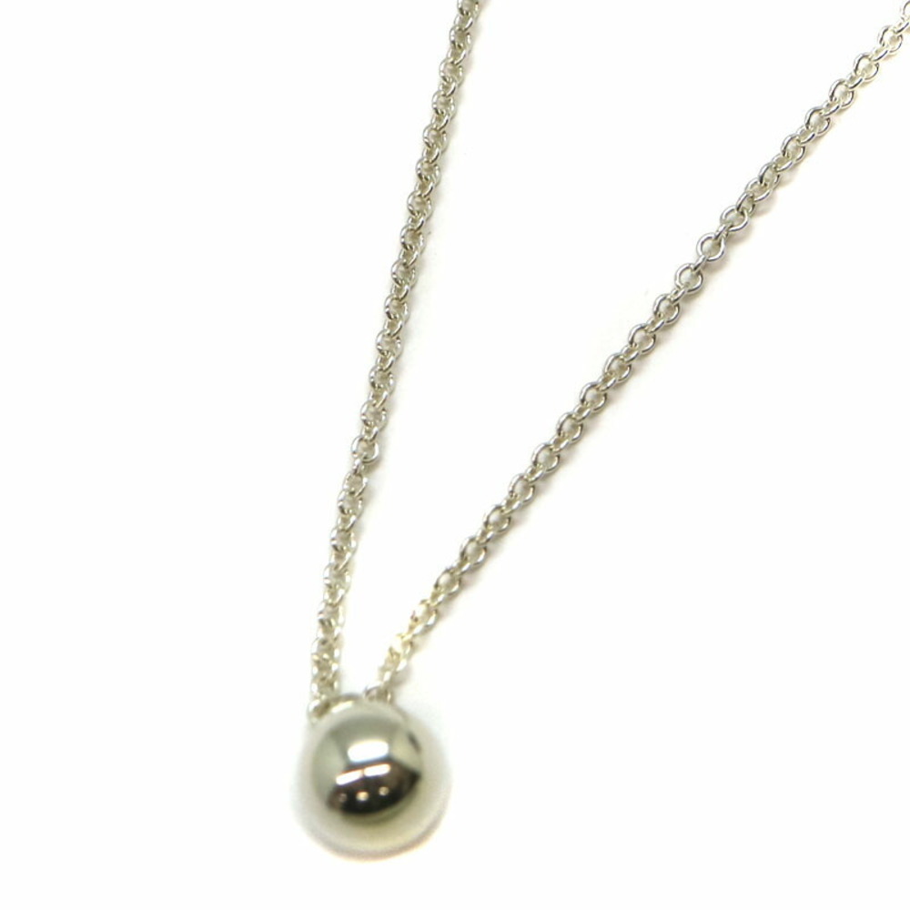 TIFFANY Co Ball Pendant Necklace Silver Accessory Jewelry Lightly Kantei kyoku
